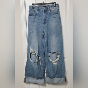 BDG Urban Outfitters Jeans 28 (30x28) Skater Baggy Distressed Wide Leg High-Rise